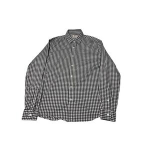 Faherty Brand Mens Gingham Button Down Shirt Brown White Supima Cotton Large